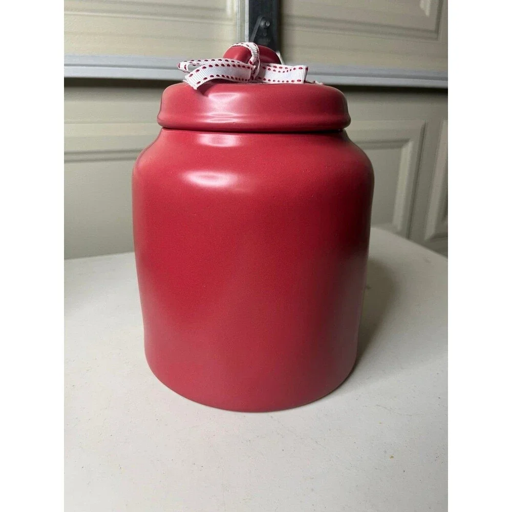 Rae Dunn “XOXO” Red Cookie Jar Canister Large Chubby Brand New